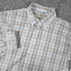 Faherty Brand Movement Shirt Mens XXL Supima Cotton Plaid Long Sleeve Button